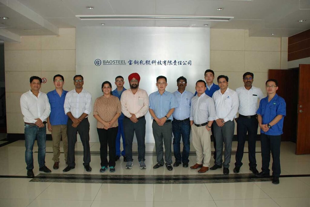 TATA STEEL INDIA VISIT BAOSTEEL ROLL